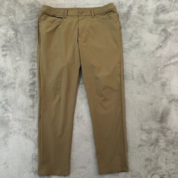 lululemon athletica Other - Lululemon ABC Pants Slim Fit Warpstreme Men's size 33 Tan Brown